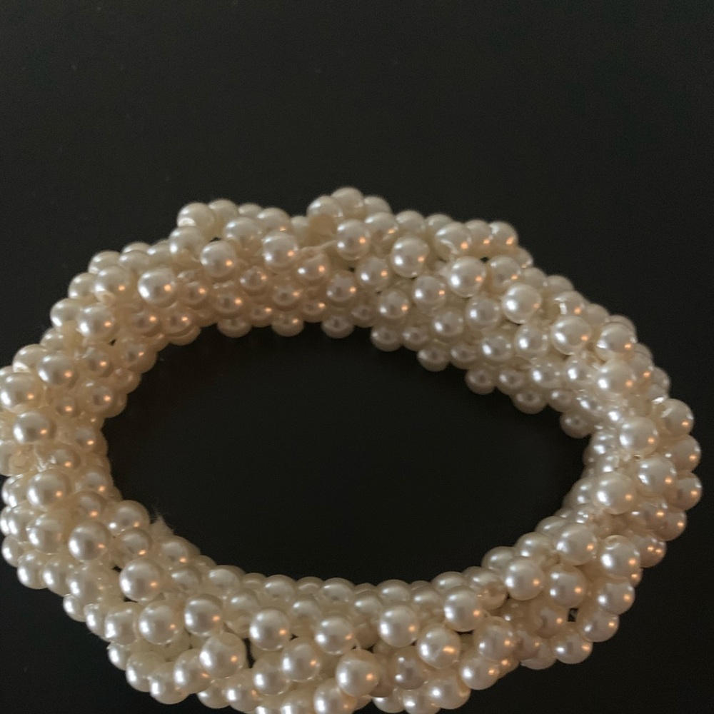 Faux pearl bracelet